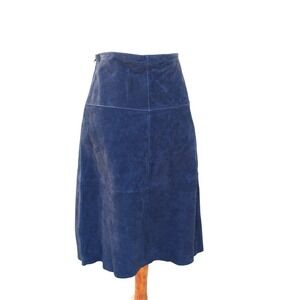 Black Leather Suede Skirt Tracy Evans Limited  Women Size 11  NWT